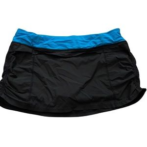 Lululemon athletic rouched skort dark gray size M